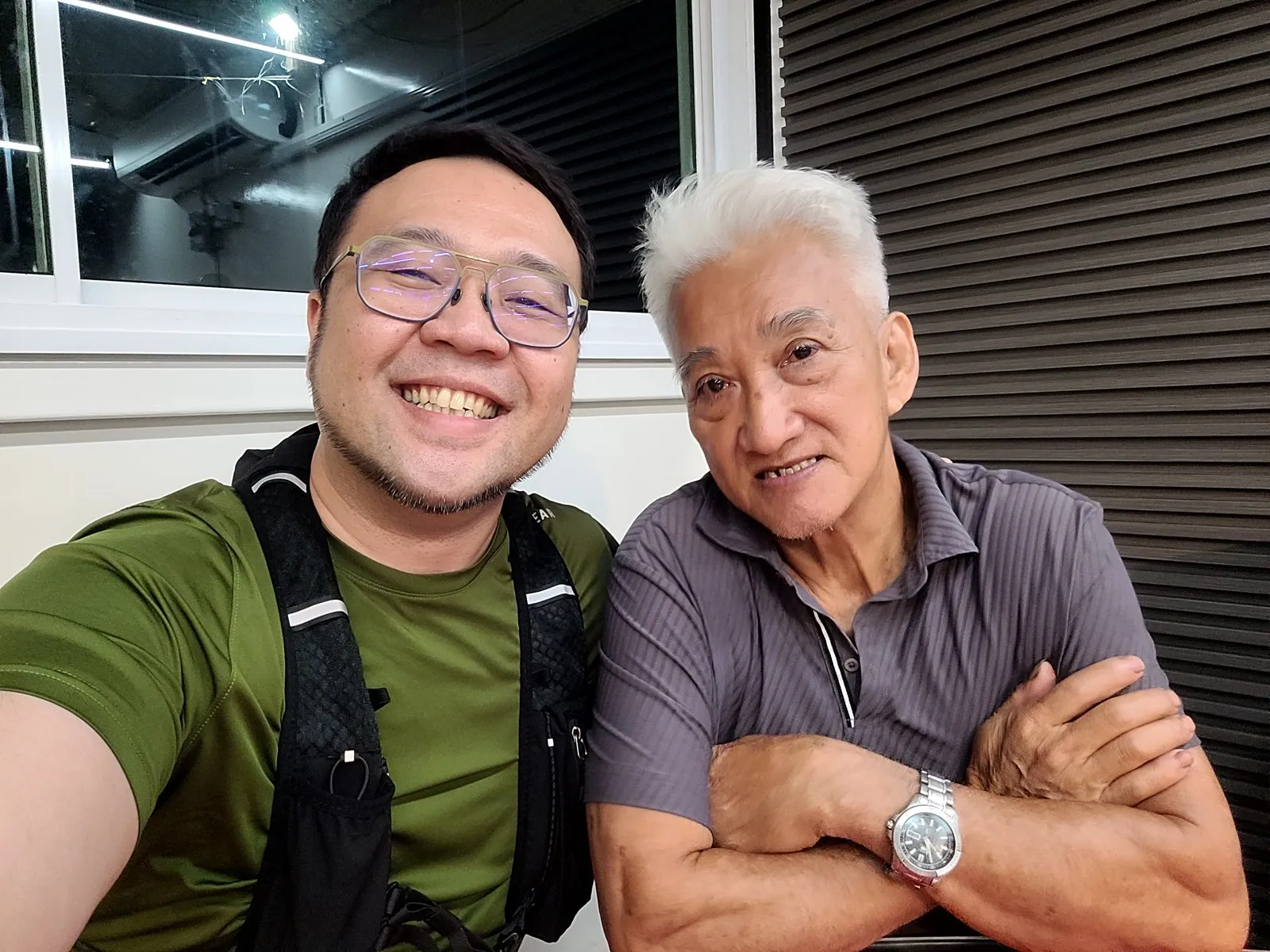 Selfie with my father-in-law