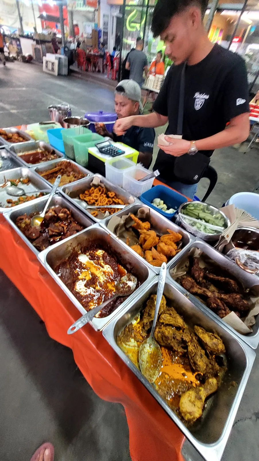 Food stalls at the morning market