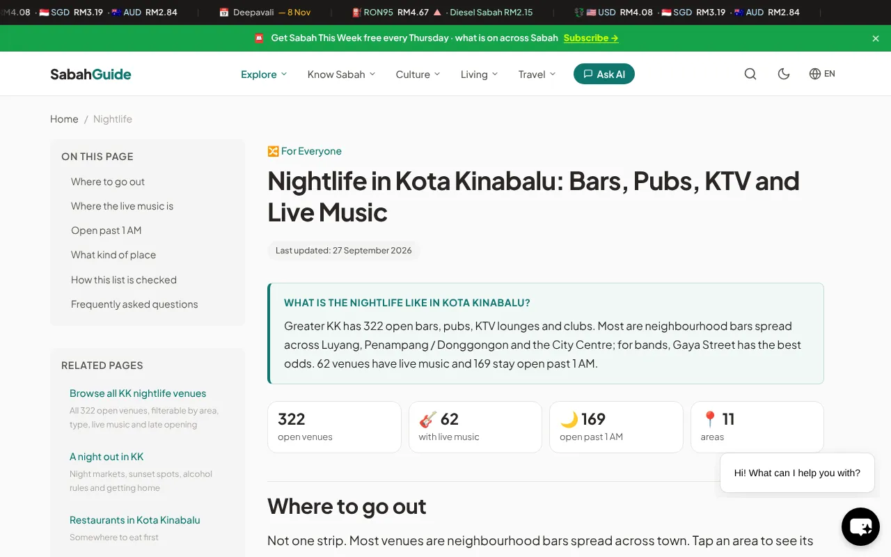 SabahGuide KK nightlife guide